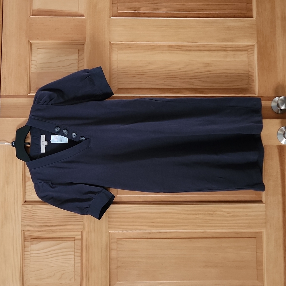 Loft XSP Coastal Gray Dress